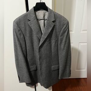 Hugo Boss Grey Houndstooth Blazer in Loro Piana wool and Cashmere